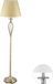 Merkloos Relaxdays Schemerlamp - Antiek Design - E27 Fitting - 158 x 39 cm - Goud