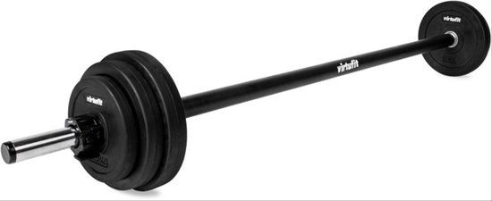 VirtuFit Aerobic Pump Halterset Pro Rubber - 20 kg - Zwart