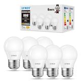 LVWIT 6,5 W E27 G45 golflampen, komt overeen met 60 W, gloeilampen, 2700 K, warmwit, 806 lm, niet dimbaar, 6 stuks