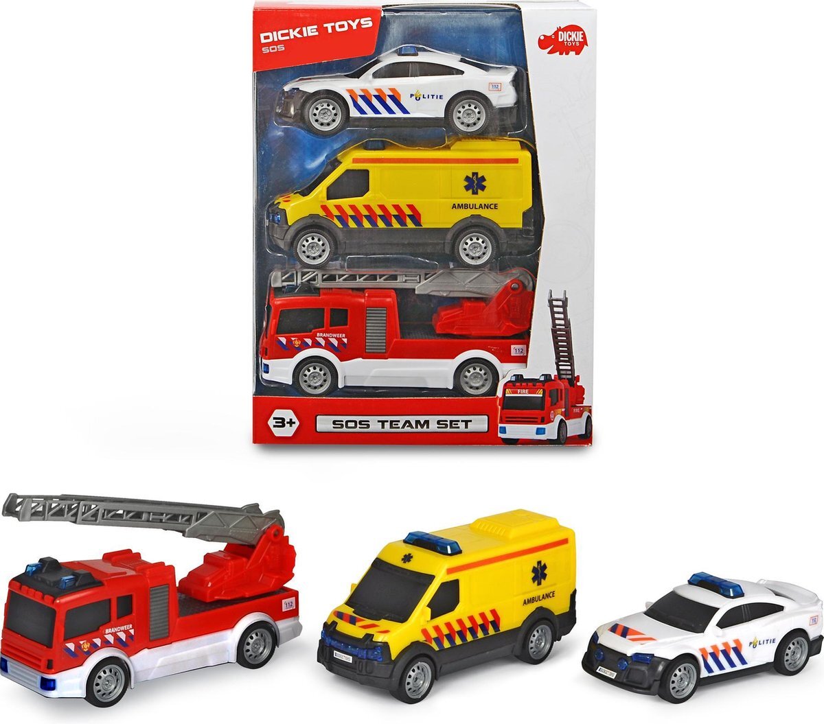 Dickie Toys SOS Team Set Nederland Set - Speelgoedvoertuig | SPEELGOED ...