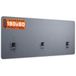 RICOO ZAP1880-G Akoestische scheidingswand voor bureau, inkijkbescherming, 180 x 80 x 2,3 cm, vilt, grijs