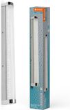 LEDVANCE ORBIS Tube LED spiegel-/wandlamp, chroom, glas met bubbeleffect, 12W, 1200lm, dimbaar, 3000/4000K verstelbaar via wandschakelaar, 60cm diameter, IP44