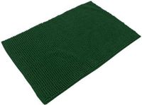 Urban Living Badkamerkleedje/badmat tapijt - donkergroen - 50 x 80 cm - anti slip