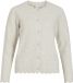 Vila Vest Vinikolina L/s O-neck Knit Cardigan 14118273 Super Light Natural Melan Dames Maat - S