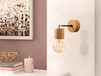 Anthony Applique murale 1 lampe brun clair