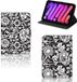 B2Ctelecom Housse pour iPad Mini 6 (2021) Fleurs noires