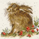 Bothy Threads Borduurpakket HANNAH DALE - Hippy Hare - telpatroon om zelf te borduren (xhd38)