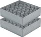 Joyoldelf 2-pack lade-organizer, opvouwbare, niet-geweven stoffen ondergoed-bh-sokken-opbergdoos, ruimtebesparende sokkenopberger, grijs