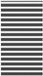 vidaXL Zebra rolgordijn 135x230 cm stofbreedte 130,9 cm zwart