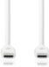 Nedis USB-C Male - USB-C Male Kabel 3.00 m Wit
