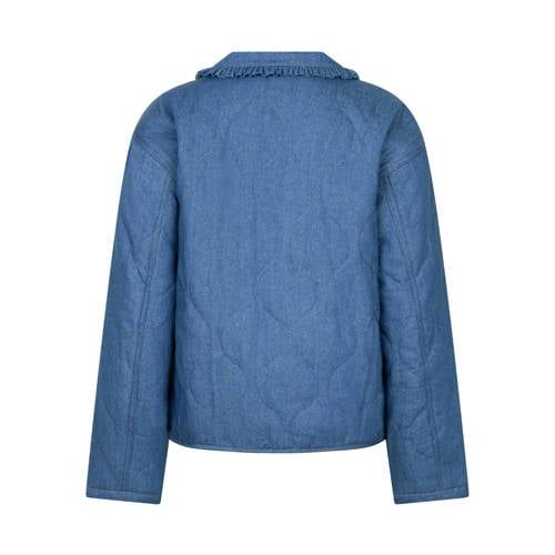 Ydence Spijkerjas Quilted Medium Blue Denim