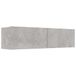 vidaXL Meuble TV 120x30x30 cm bois de mélèze gris béton