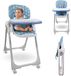 Mobiclinic Simba - Chaise d'enfant - Avec roues - Évolutif - Hauteur réglable - Pliable - Plateau amovible - Harnais de sécurité - Canard