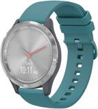 By Qubix - Soft siliconen bandje voor Huawei Watch GT 4 / GT 5 (41mm) & GT 5 Pro (42mm) - Blauwgroen