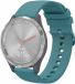 By Qubix - Soft siliconen bandje voor Huawei Watch GT 4 / GT 5 (41mm) & GT 5 Pro (42mm) - Blauwgroen