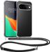kwmobile telefoonhoesje geschikt voor Google Pixel 11 Pro - Hoesje met telefoonkoord - Back cover in transparant / zwart