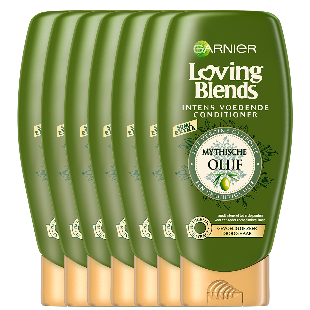 Garnier Loving Blends - Conditioner - Mytische Olijf - 6 x 250 ml - Gevoelig tot Zeer Droog Haar - Voordeelverpakking