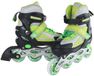 Street Rider Inline Skeelers Groen/Zwart Verstelbaar, Maat 33-36
