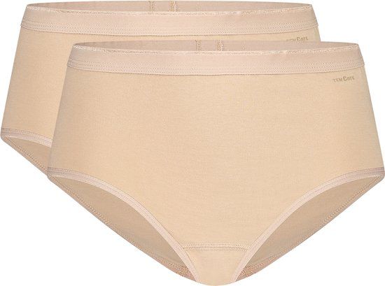 Ten Cate Basics midi slip (set van 2) beige Dames Maat 4XL