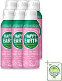 Happy Earth 6 x Déodorant Spray 100% Naturel Lavande Ylang 100 ml