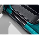 Volkswagen 1T3071310ZMD beschermfolie dorpellijsten 4-delig randbescherming lakbeschermingsfolie deurdorpels, zwart/zilver