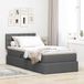 Maison Exclusive - Lit avec rangement et matelas gris foncé 90 x 200 cm velours