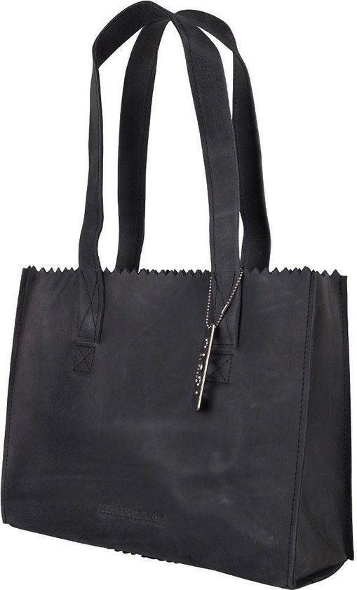 MYOMY Schoudertas Hunter Leer - Zwart - My Paper Bag - Vrouwen