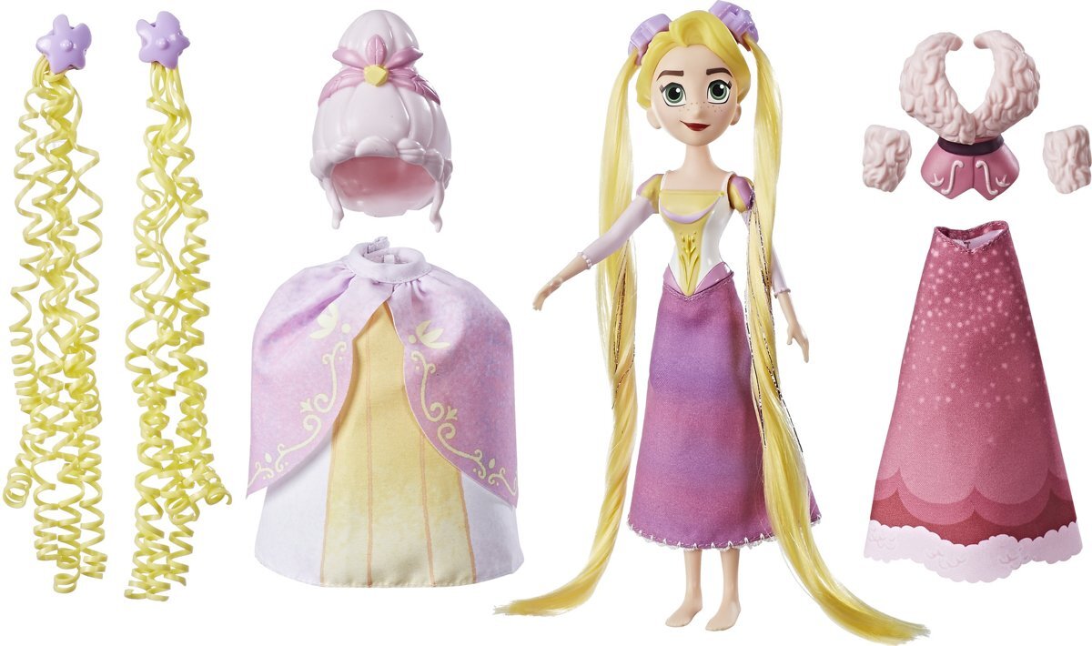 Disney Princess Tangled Rapunzels Stijl Collectie Speelfiguur Combineer 13 mode onderdelen om looks voor Rapunzel te cre Ãren