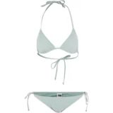 Urban Classics Recycled Triangle Bikini set XS Mintgroen