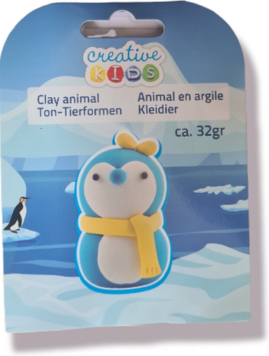 kindercrea Foam kleisetje Pinguin 32gr, creative kids -