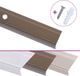 vidaXL - L-vormige trapneuzen - 15 stuks - 90 cm - aluminium - bruin