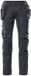 Mascot Pantalon Unique avec poches à clous 17731-442 - Noir - C50 - 76