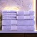 LUZIA 8-delige handdoekenset - 100% Turks katoen, premium kwaliteit - 2 badhanddoeken, 2 handdoeken en 4 washandjes (lavendel)