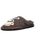 HAFLINGER Huisschoen beige / beige gemêleerd / chocoladebruin
