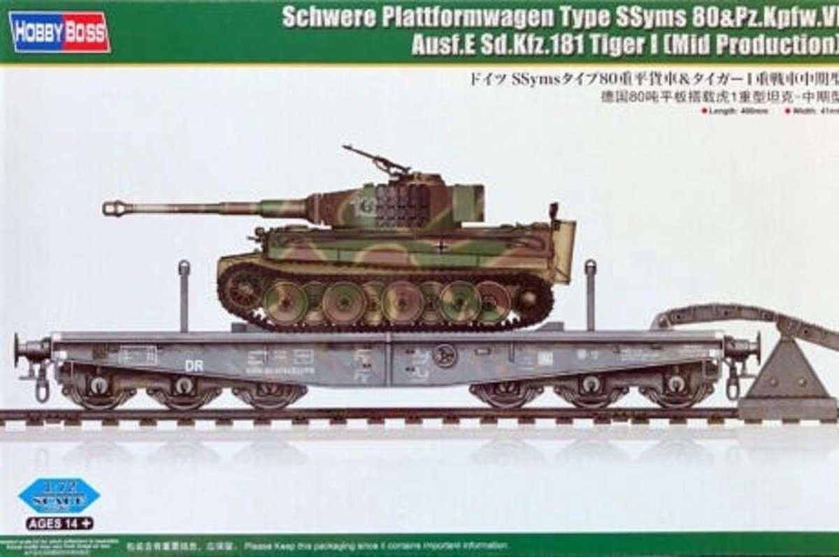 Hobbyboss HBB82934 1:72-Schwere Plattformwagen Type SSyms 80