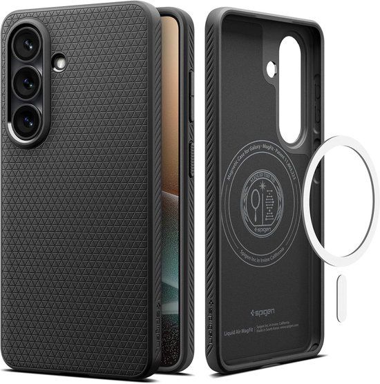 Spigen Liquid Air (MagFit) mobiele telefoon behuizingen 16 cm (6.3") Hoes Zwart