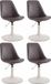 CLP Maverick Set van 4 Eetkamerstoelen - Kunstleer bruin wit