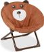 Merkloos Relaxdays Kindercampingstoel - opvouwbaar - zithoogte 20 cm - beer