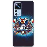 Allez les bleus Bedrukt siliconen hoesje compatibel met Xiaomi Mi 12T, Xiaomi Mi 12T Pro