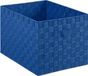 Merkloos Relaxdays Opbergmand Blauw Kunststof 26 x 40 x 30 cm