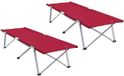 vidaXL Opvouwbaar Campingbed Rood 194 x 62,5 x 42,5 cm