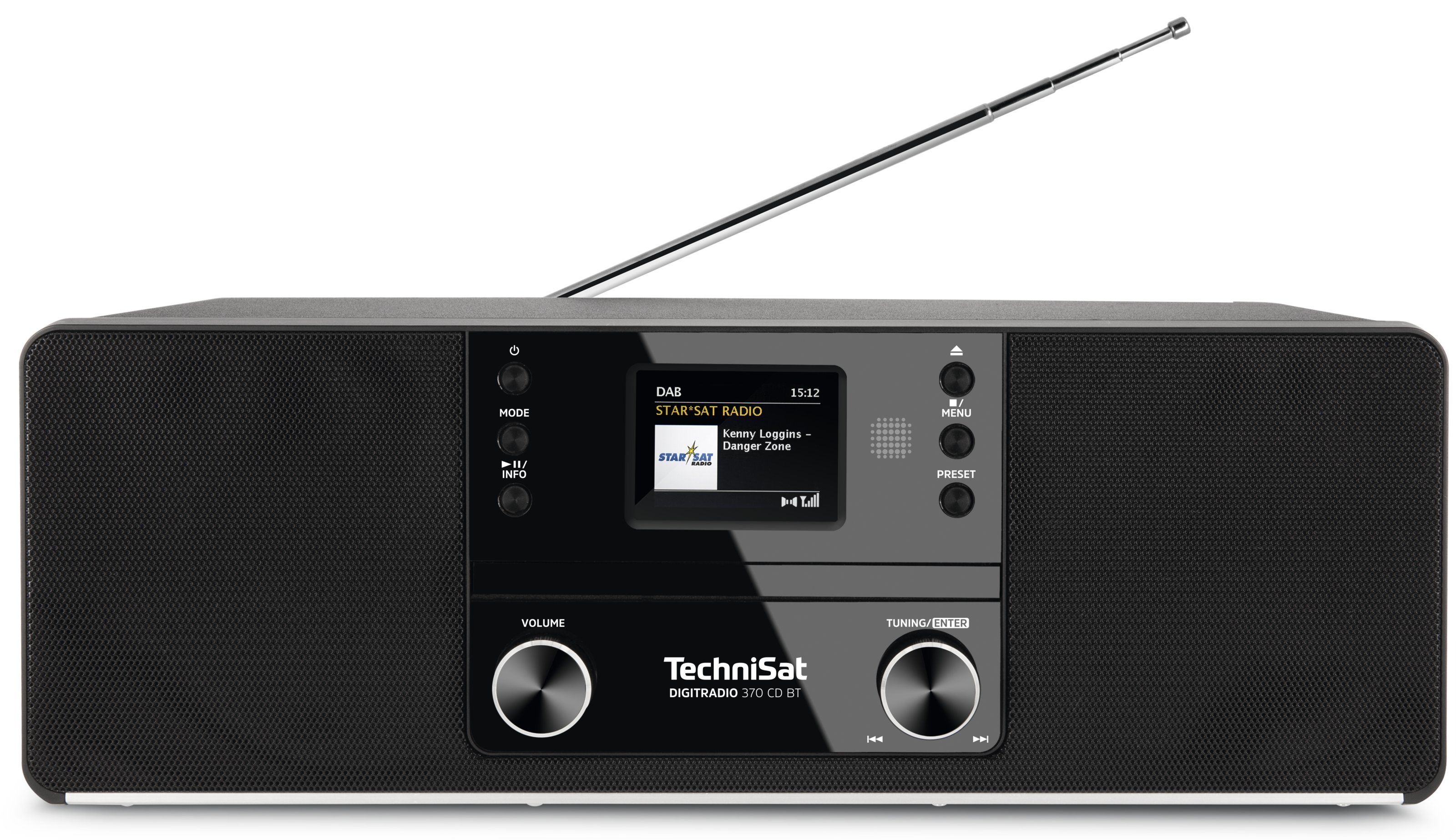 TechniSat DIGITRADIO 370 CD BT - Zwart - Persoonlijke Radio met DAB+, FM, Bluetooth, CD, USB, en Display