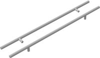 vidaXL - Handvat - 2 stuks - Zilver - 500 mm - Staal