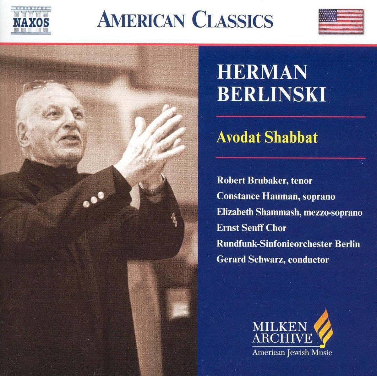 OUTHERE Avodat Shabbat (Schwarz, Rsob, Ernst Senff Chor, Brubaker)