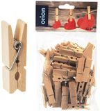 Orion Decoratieve Houten Klamerki 4,5 cm 50 stuks