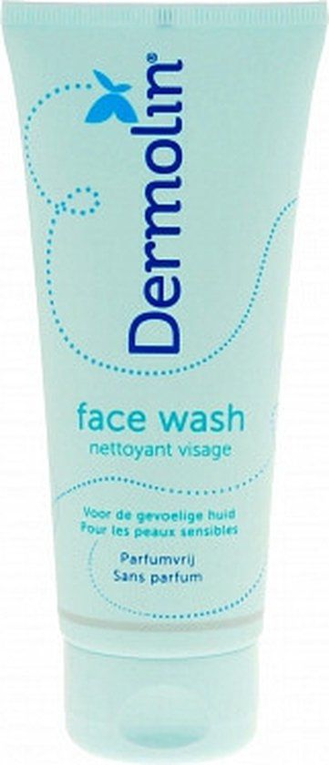 Dermolin Facewash 100ml - For Sensitive Skin - pH-Neutral - Fragrance Free