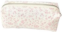 Merkloos Etui school - Etui - Etui meisjes - Etui voor studenten - Ruime etui voor schrijfwaren - Minimalistische etui - Wit/Roze