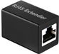 Avizar Adaptateur Ethernet RJ45 Femelle vers Ethernet Femelle, Noir