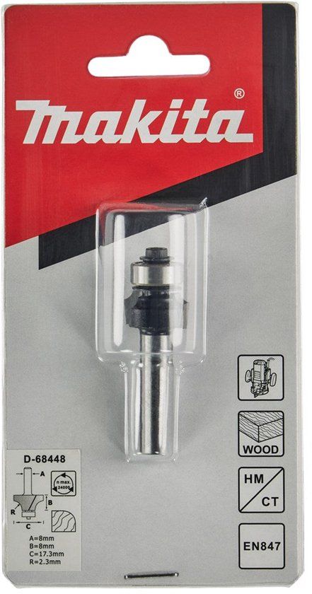 Makita Afrondfrees lag R2,3 S8 - D-68448