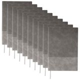 Merkloos Notitieboekje / opschrijfboekje Elian A5 - grijs - 10x15 cm - 100 pagina's - harde kaft - ribfluweellook